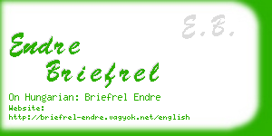 endre briefrel business card